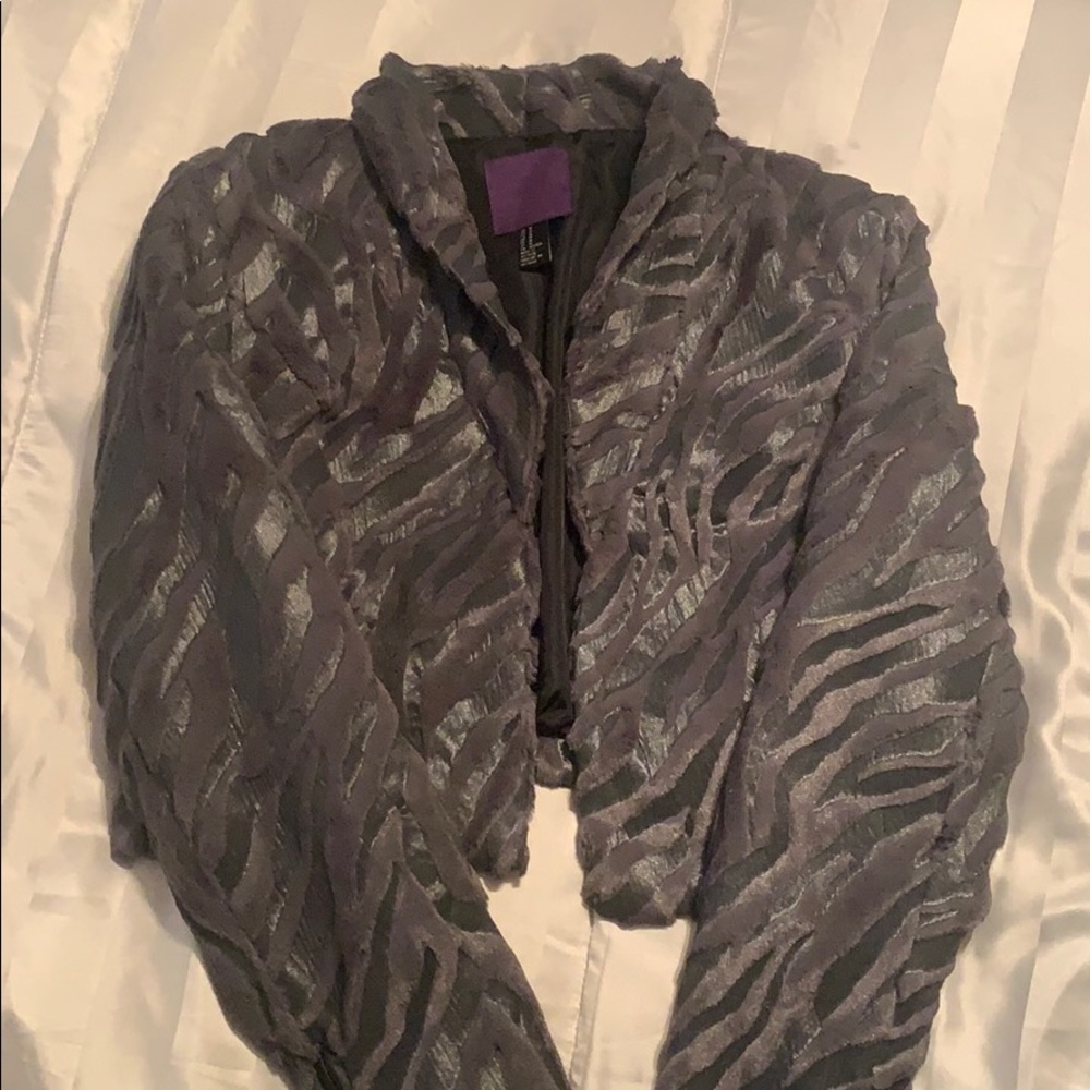 Gray Crop Jacket
